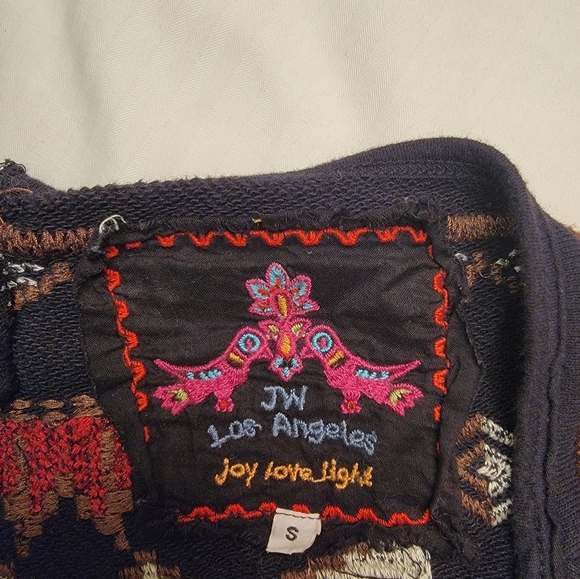 Johnny Was navy southwestern embroidered poncho S $285 - Picture 10 of 16